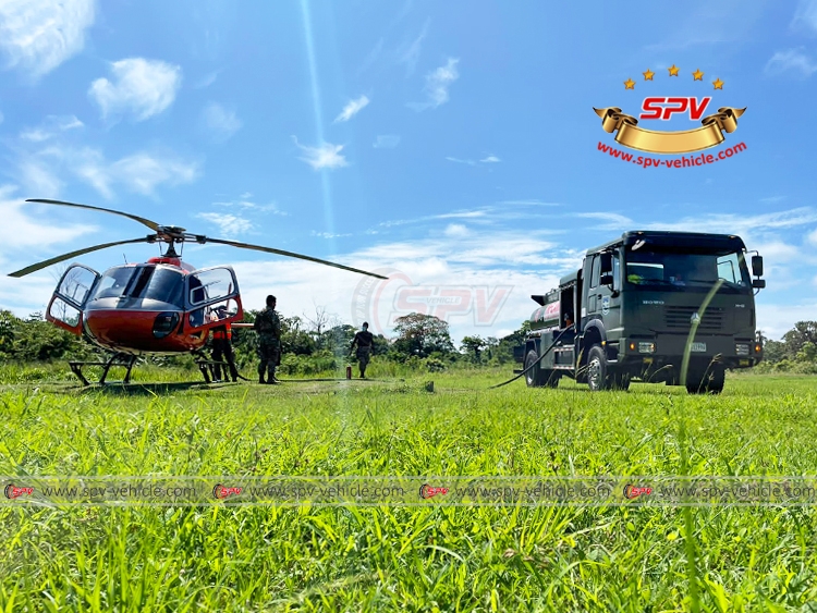 SPV Helicopter Refueling Truck Sinotruk in Panama